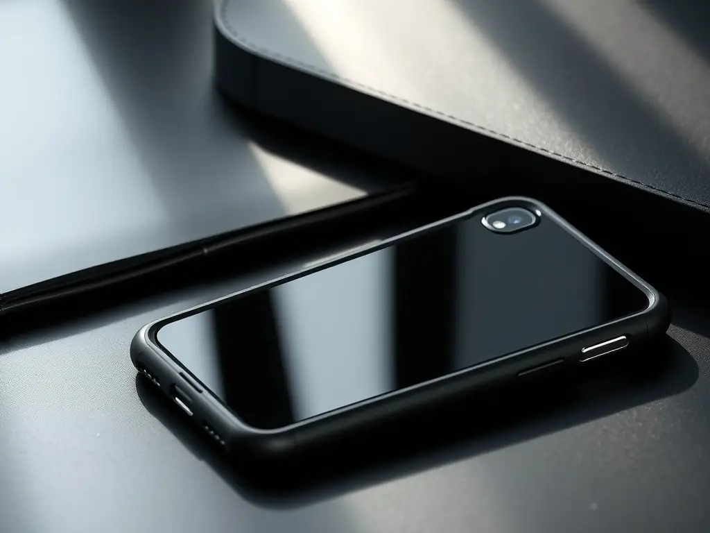 A detailed image of a TechTrove Premium Protection phone case undergoing a drop test. The case is shown protecting the phone as it impacts a hard surface, demonstrating its shock-absorption capabilities.